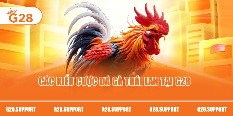Các kiểu cược đá gà Thái Lan tại G28
